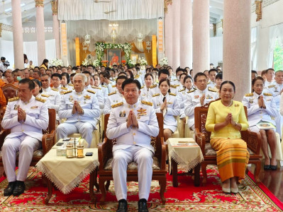 เข้าร่วมพิธีเจริญพุทธมนต์ถวายเป็นพระราชกุศลแด่พระบาทสมเด็จพระเจ้าอยู่หัวฯ ประจำปี 2568 ... พารามิเตอร์รูปภาพ 1