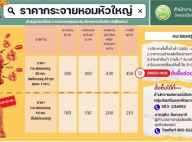 ประชุมหารือแนวทางการบริหารจัดการผลผลิตหอมหัวใหญ่ออกนอกแหล่งผลิตของจังหวัดเชียงใหม่ ... พารามิเตอร์รูปภาพ 3