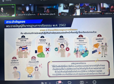 าร่วมรับฟังการอบรมโครงการปลูกฝังวิธีคิดแยกแยะผลประโยชน์ส่วนตัวและผลประโยชน์ส่วนรวม ... พารามิเตอร์รูปภาพ 5