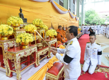 พิธีเจริญพระพุทธมนต์และทำบุญตักบาตรถวายพระราชกุศล ... พารามิเตอร์รูปภาพ 1