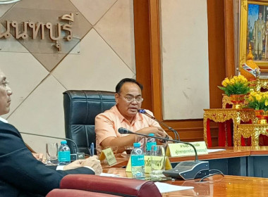 เข้าร่วมประชุมเกี่ยวกับการจัดกิจกรรม"ตลาดนัดแก้หนี้" พารามิเตอร์รูปภาพ 1